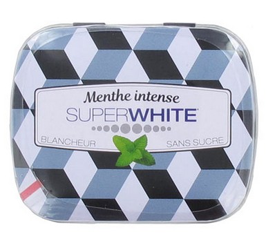 Superwhite Pastilles Fraicheur Menthe Intense Sans Sucre